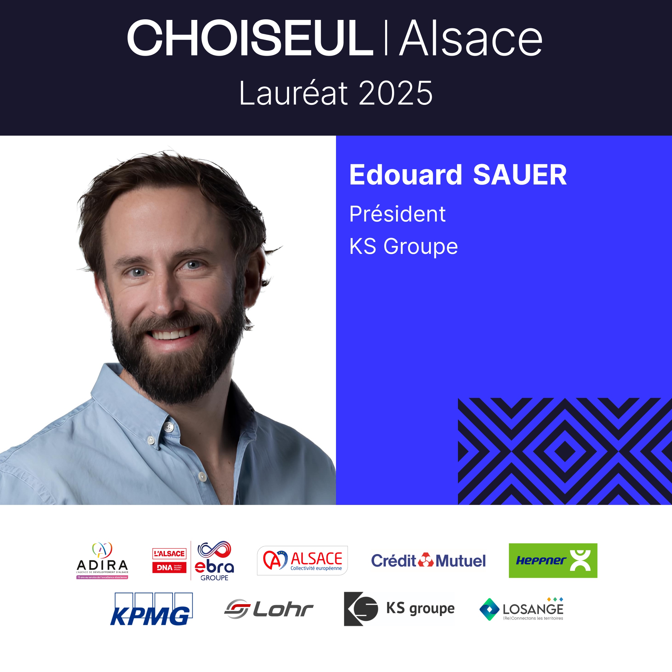 Edouard SAUER à la première place du classement Choiseul Alsace